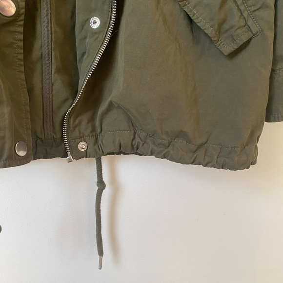 Army Green Zip Up Jacket - Picture 8 of 9